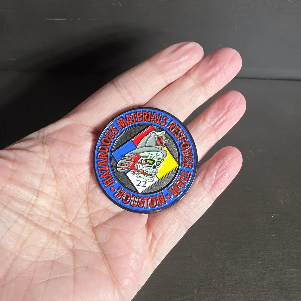 Houston Hazardous Materials Response Team Challenge Coin